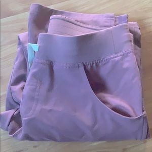 Figs Mauve Scrub Cargo pants